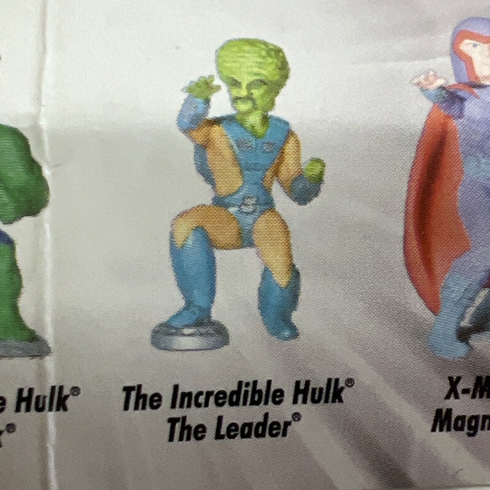 VTG Tomy 2004 Marvel‎ Collection Mini Figure Lot Of 2 The Leader And Cyclops